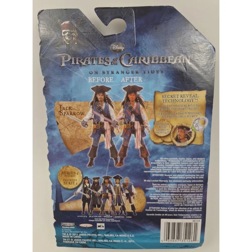 2011 Pirates of the Caribbean Jack Sparrow Captain On Stranger Tides New Sealed